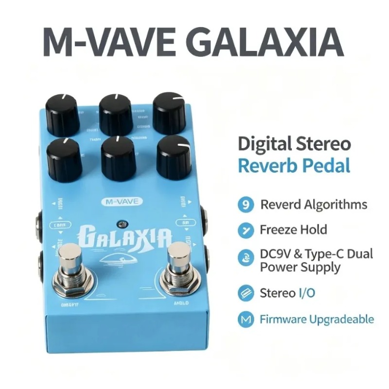 Sustainable Living Usa - M-VAVE Reverb Guitar Pedal Freeze Hold